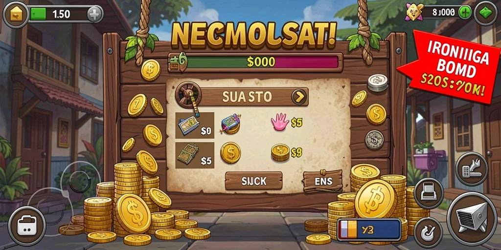 Lingkungan yang luas untuk dijelajahi dalam game.