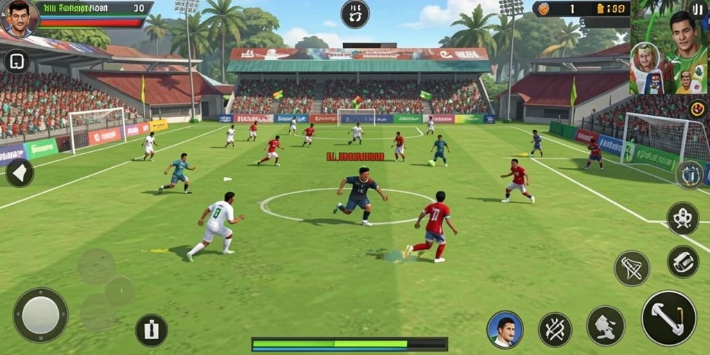 Tangkapan layar interaksi sosial di dalam game.