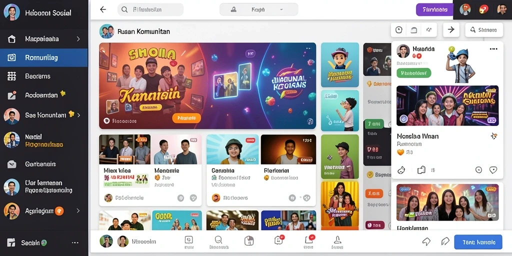 Tampilan menu yang user-friendly dan menarik.