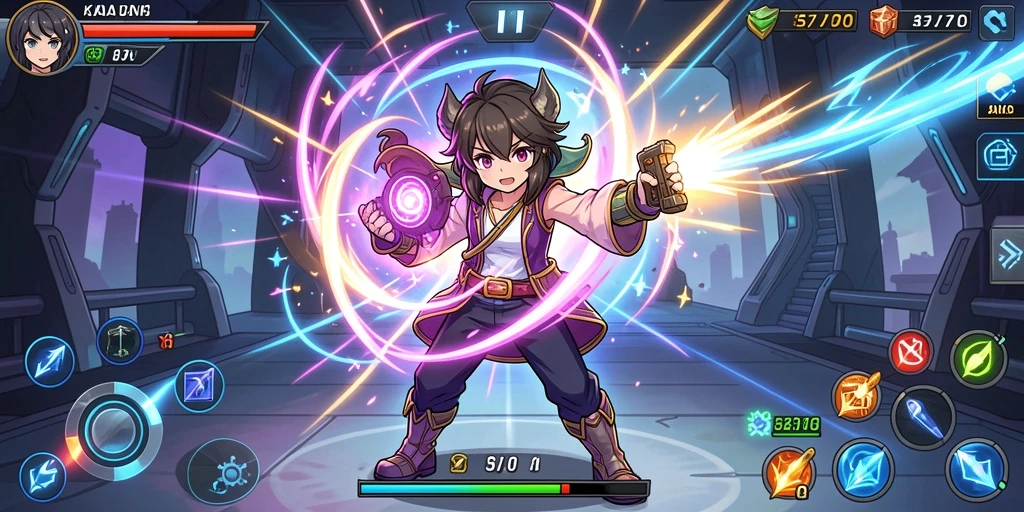 Cuplikan aksi seru dari gameplay TURU99.