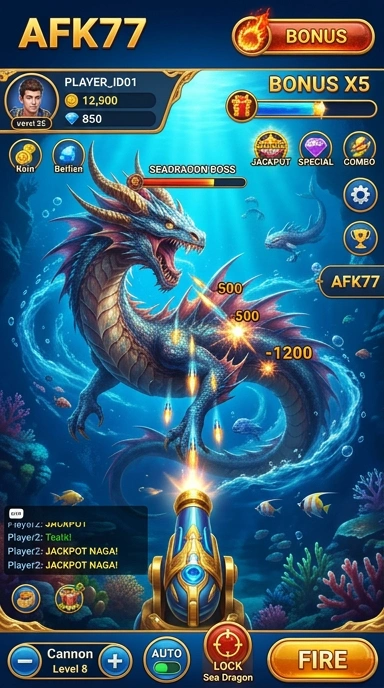 afk77 — layar beranda